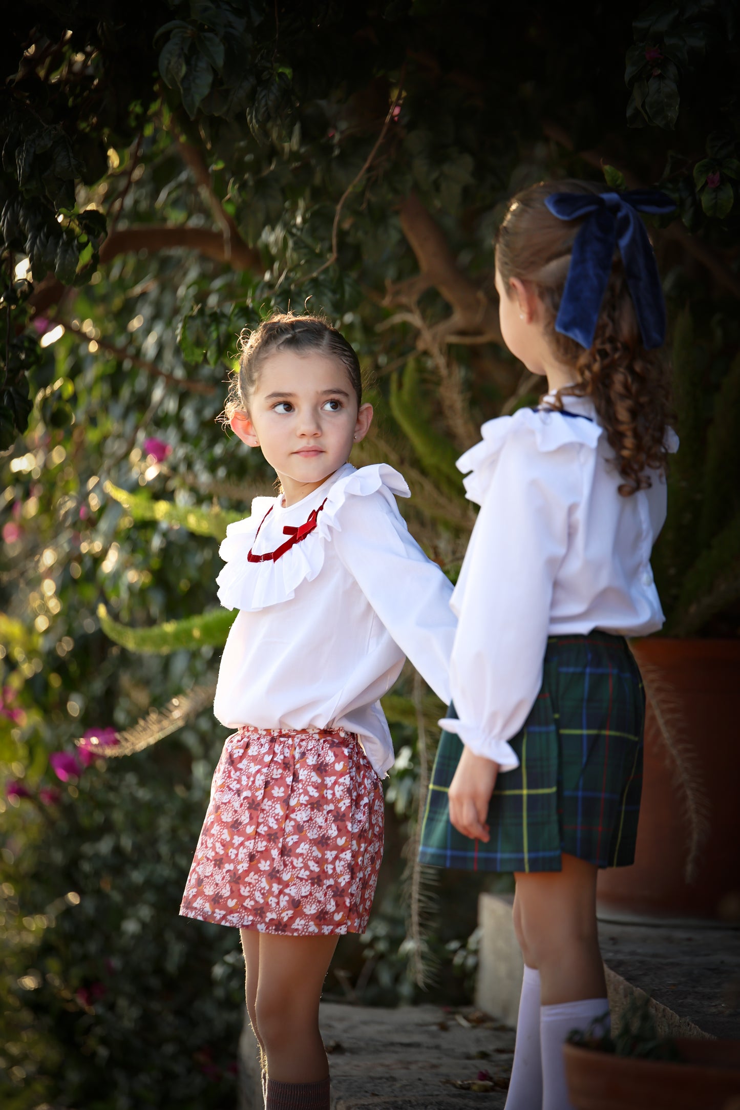 Conjunto falda short flores