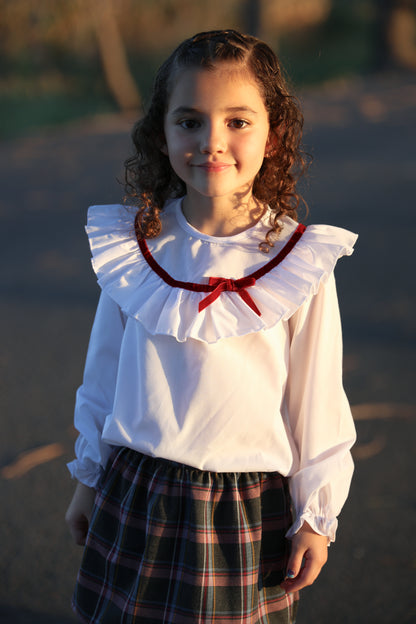 Conjunto falda short cuadros