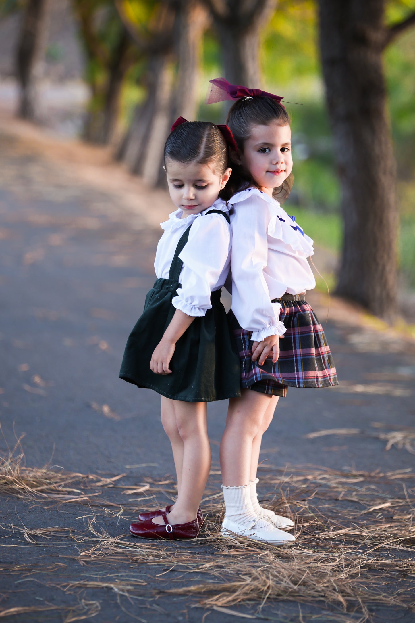 Conjunto falda cuadros