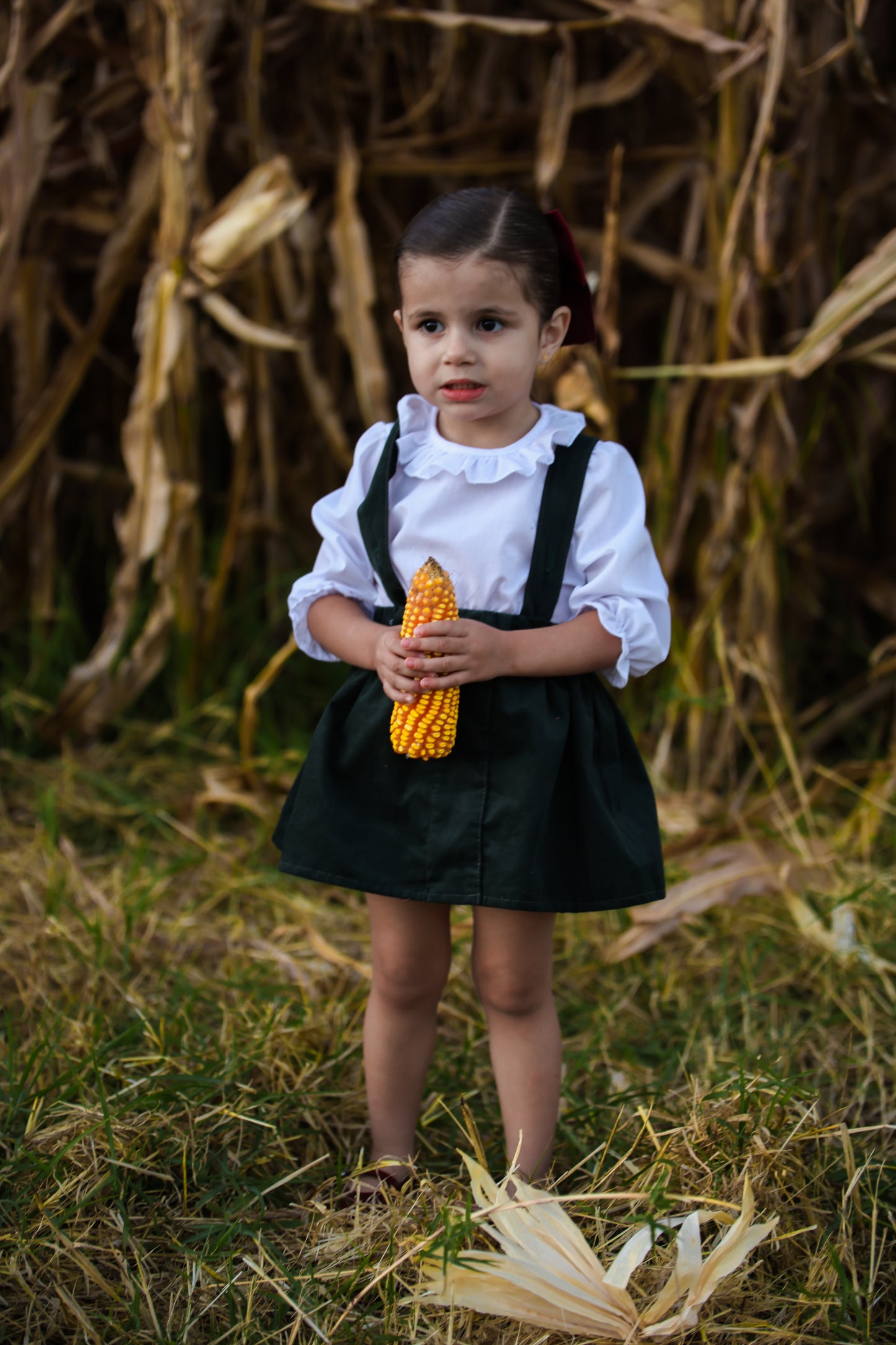 Conjunto falda tirantes verde