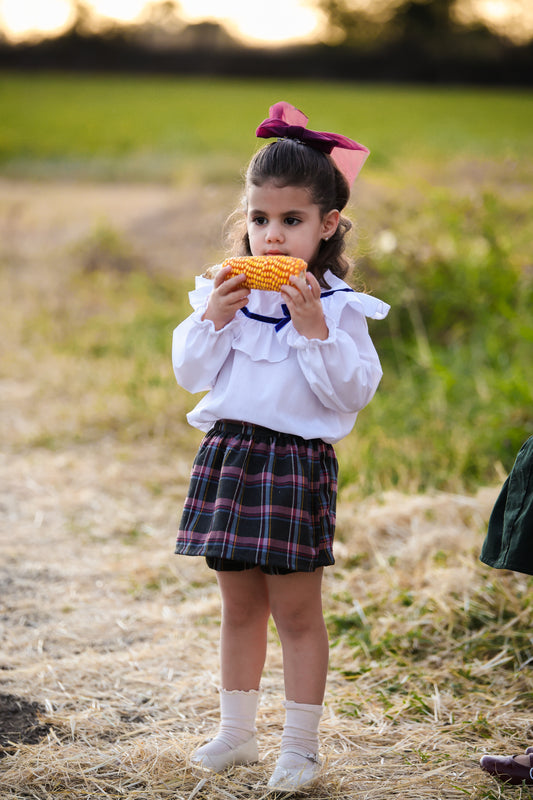 Conjunto falda cuadros
